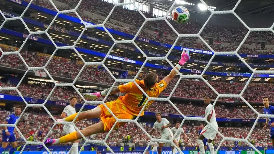 Jordan Pickford en el gol de Martin Baturina en el Mundial 2026 | AP