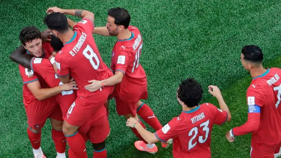 Jugadores de Portugal en celebración en la Copa del Mundo 2026 | AP