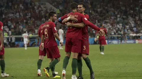 Cristiano Ronaldo en el Mundial 2018, tras su hat-trick ante España | MEXSPORT