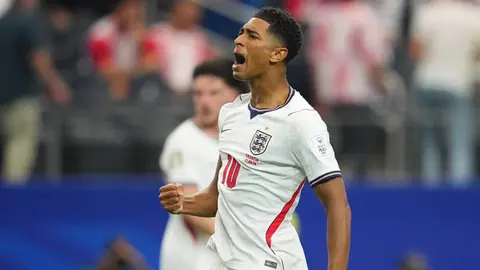 Jude Bellingham celebra con Inglaterra | AP