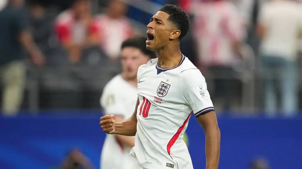 Jude Bellingham celebra con Inglaterra | AP