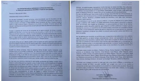La misiva está dirigida a los futbolistas de la Selección Mexicana que representarán al país durante el Mundial 2026.X: @GustavoHdezhdez