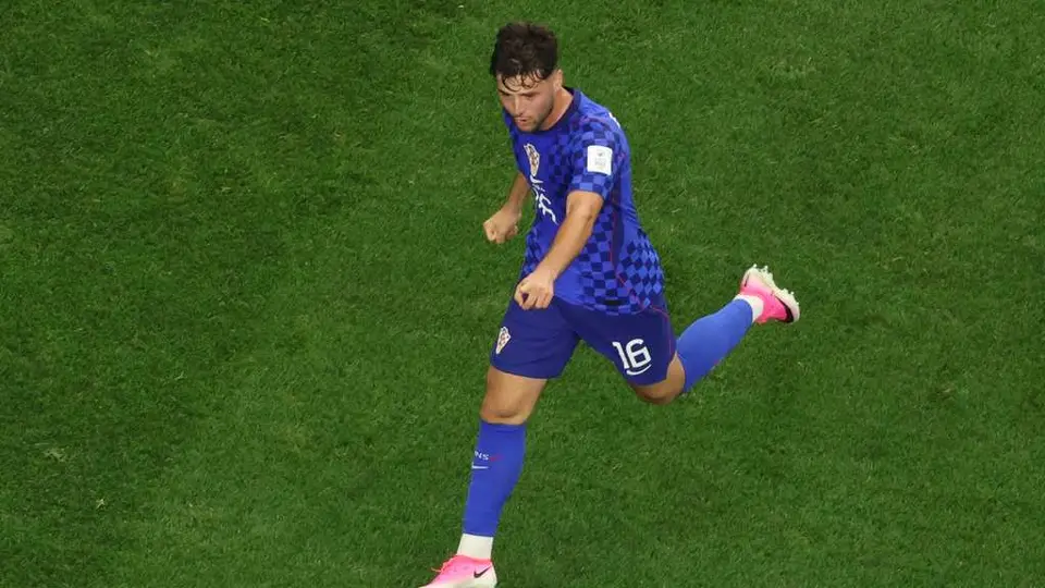 Martín Baturina en celebración con la Selección de Croacia en el Mundial 2026 | AP