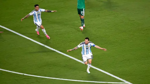Lionel Messi abre la cuota goleadora de Argentina en el Mundial | AP