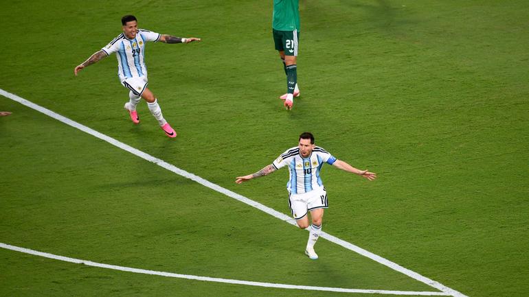 Lionel Messi abre la cuota goleadora de Argentina en el Mundial | AP