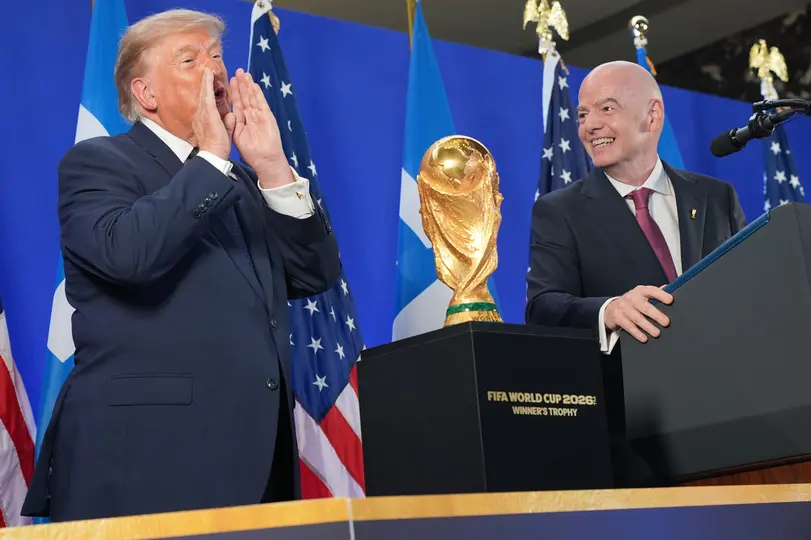 Donald Trump y Gianni Infantino, presidente de Estados Unidos y FIFA, respectivamente | AP