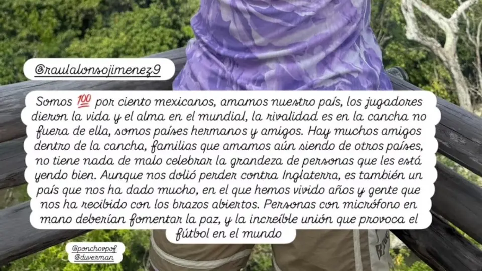 Esposa de Raúl Jiménez pone fin a la polémica l CAPTURA DE PANTALLA @danielabassom