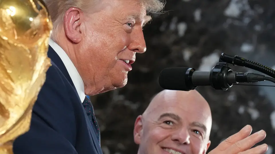 Donald Trump y Gianni Infantino, presidente de Estados Unidos y FIFA, respectivamente | AP
