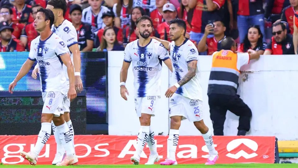 Jugadores de Rayados de Monterrey en celebración en la Liga MX | IMAGO 7