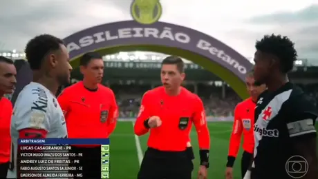 Thiago Mendes ignora a Neymar y lo deja con la mano extendida antes del Vasco vs. Santos