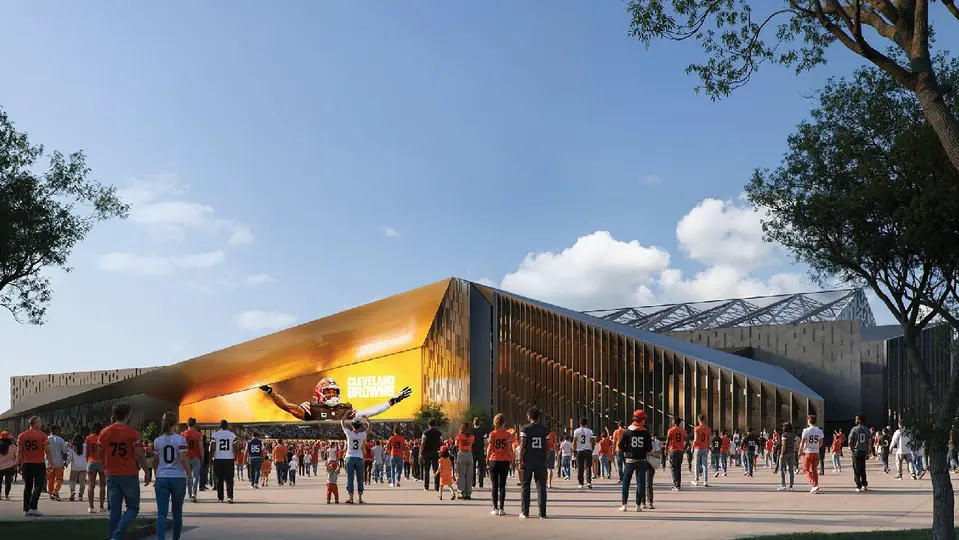 Asi se verá el nuevo estadio de los Browns desde fuera | BROWNS