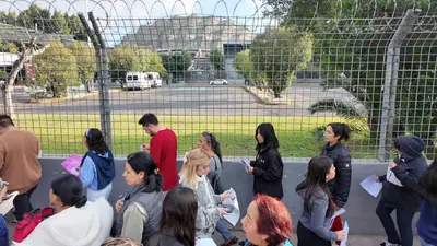 UNAM: aspirantes presentan examen de control en el Palacio de los Deportes