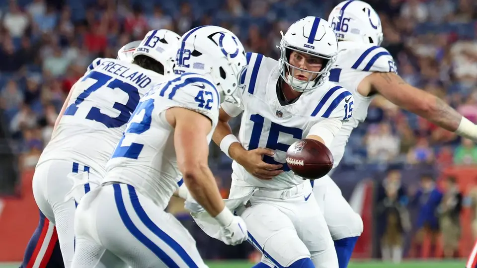 Jugadores de Indianapolis Colts en festejo durante la pretemporada de la NFL 2026 | AP