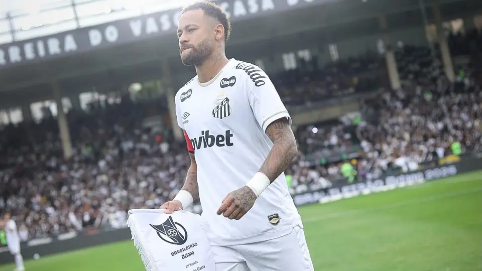 Neymar fue el capitán en el partido ante Vasco | IG: @santosfc