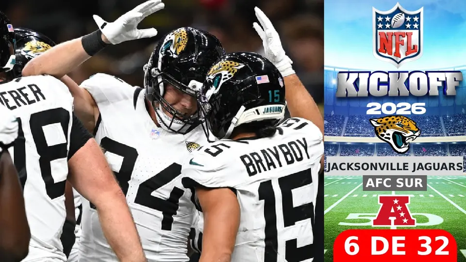 Todo lo que debes saber sobre los Jacksonville Jaguars rumbo al Kickoff 2026 de la NFL
