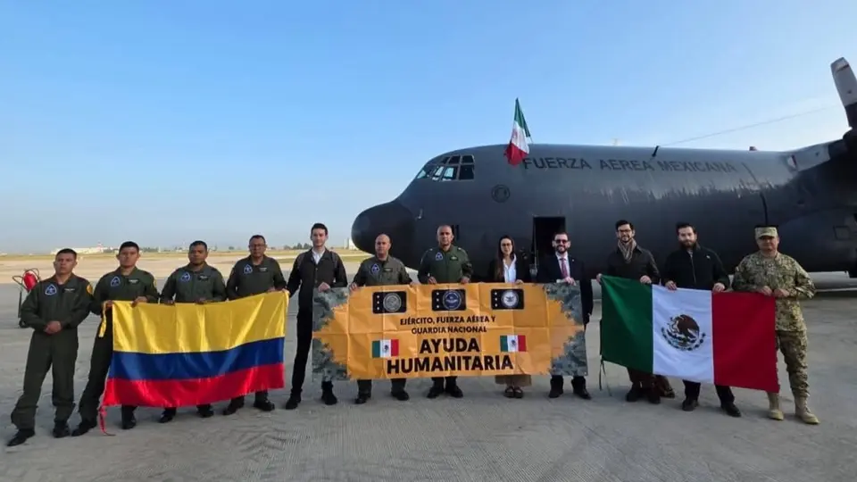 México mantiene el envío de despensas y medicamentos como parte de la ayuda humanitaria solicitada por Colombia tras el terremoto./F:Embajada de Colombia en México