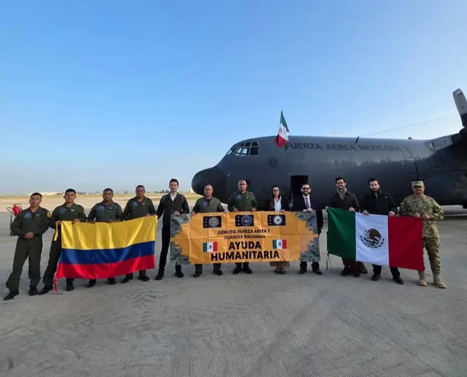 México mantiene el envío de despensas y medicamentos como parte de la ayuda humanitaria solicitada por Colombia tras el terremoto./F:Embajada de Colombia en México