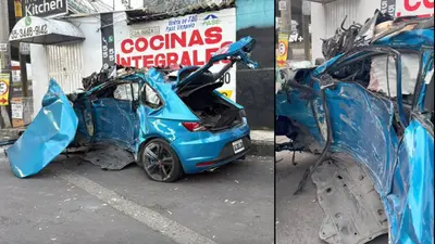 VIDEO: Aparatoso accidente en Periférico Sur deja dos personas muertas