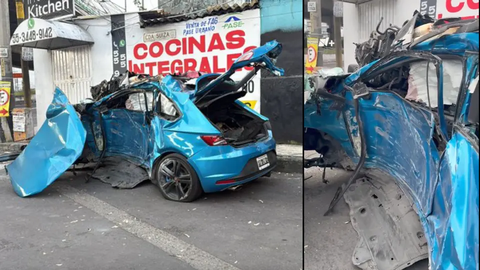 VIDEO: Aparatoso accidente en Periférico Sur deja dos personas muertas