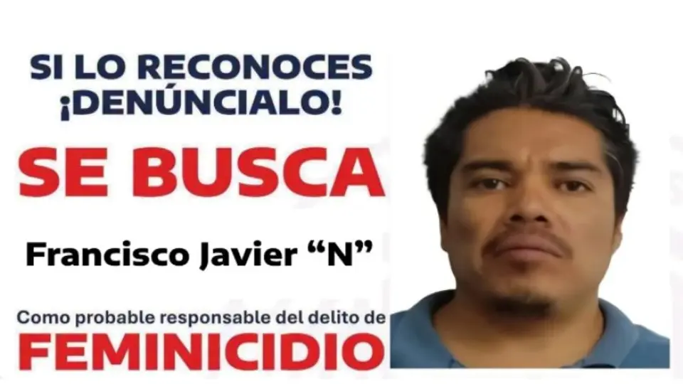 Francisco Javier ‘N’ es buscado por la Fiscalía de Morelos por el asesinato de Claudia./Fiscalía de la Ciudad de México