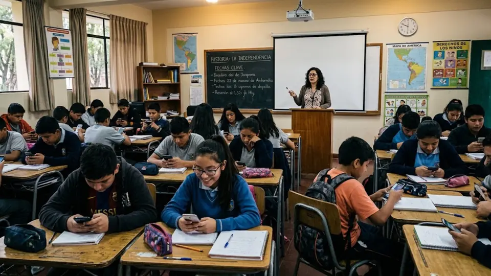 La restricción al uso de dispositivos electrónicos aplicará principalmente en los niveles de primaria y secundaria / Gemini