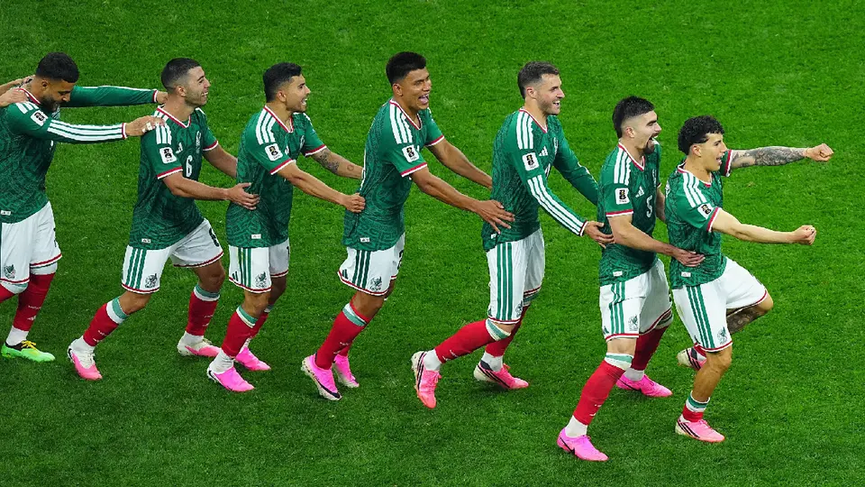Selección Mexicana festejando el pase a Octavos de Final del Mundial 2026, tras eliminar a Ecuador | MEXSPORT