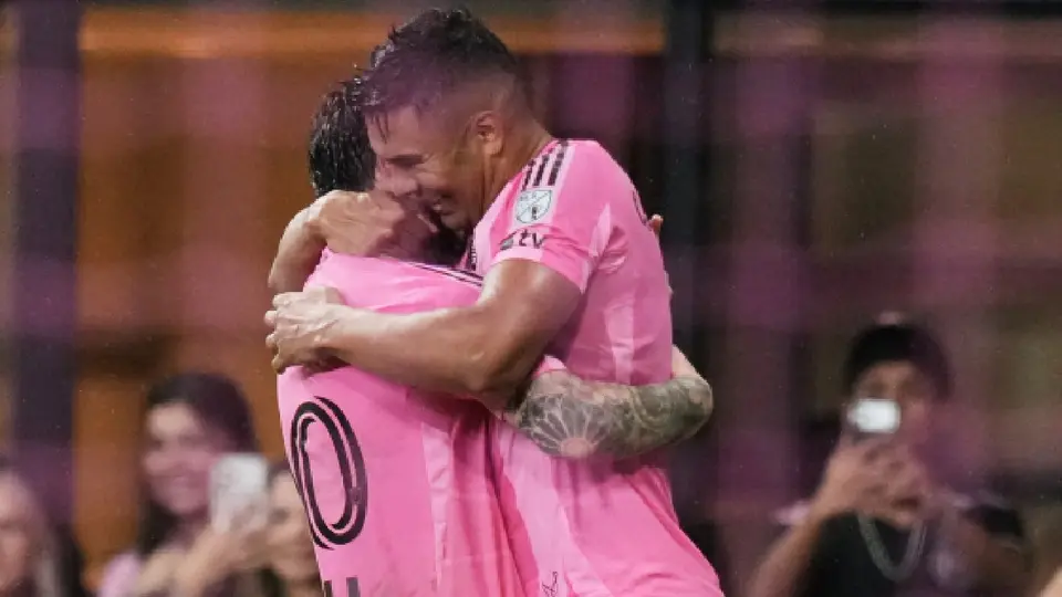 Casemiro y Lionel Messi en la Campeones Cup | AP