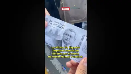 Se van con todo contra el Rey Midas con billetes con su rostro
