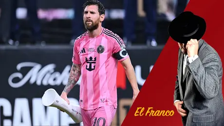 Aún con ayuda, Messi se enojó