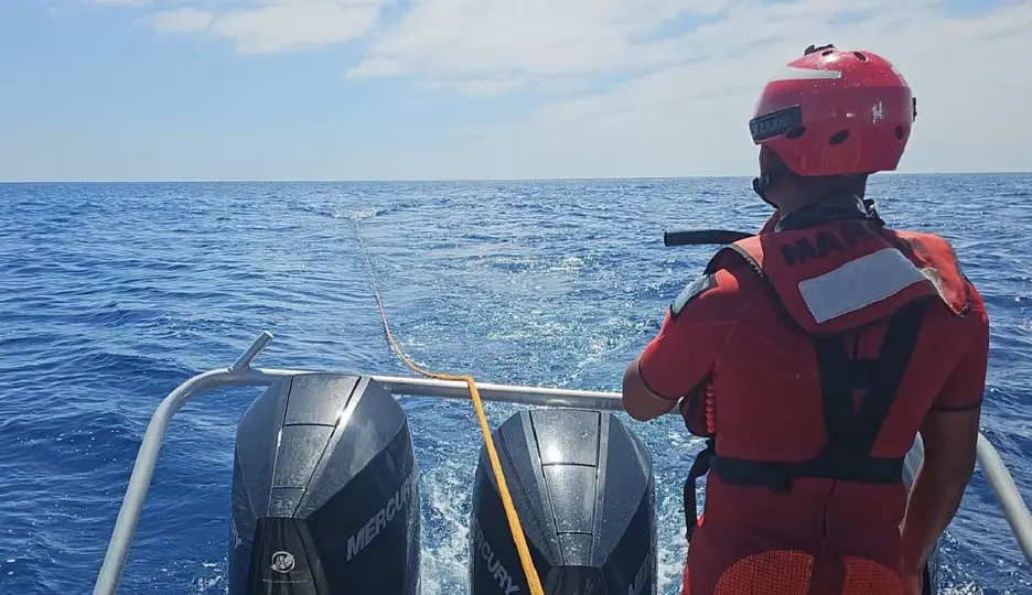 La Marina acudió al sitio para asegurar el objeto / @Semar
