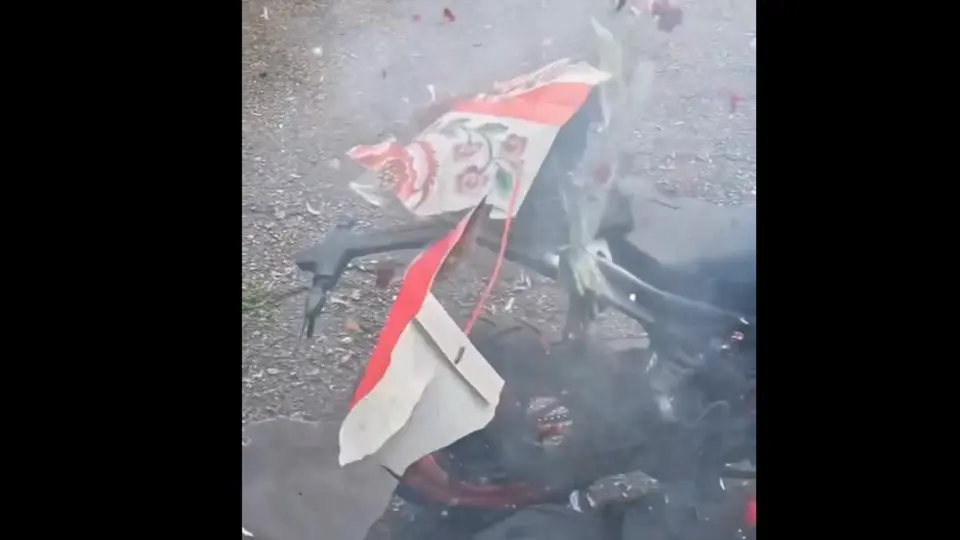 Después de la detonación, el trabajador quedó visiblemente nervioso / Especial
