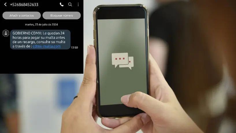 Alertan por mensajes de multas falsas en celulares ¡No los abras!