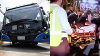 Trolebús de la Línea 12 recién inaugurado ya tuvo su primer atropellado