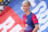Dani Olmo es presentado como refuerzo ante la afición de Barcelona