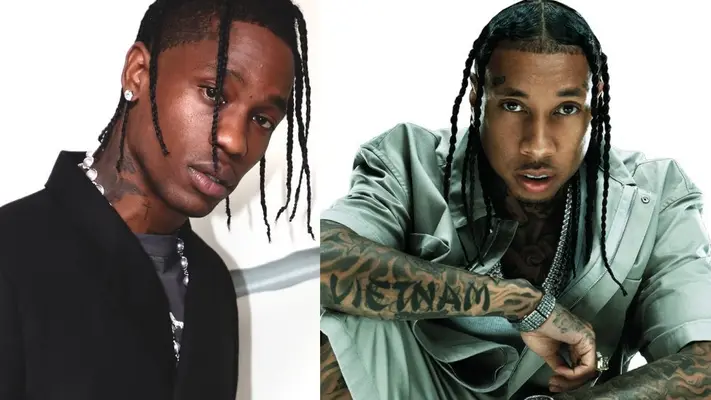 VIDEO: Travis Scott y Tyga son captados peleando en una fiesta en Cannes