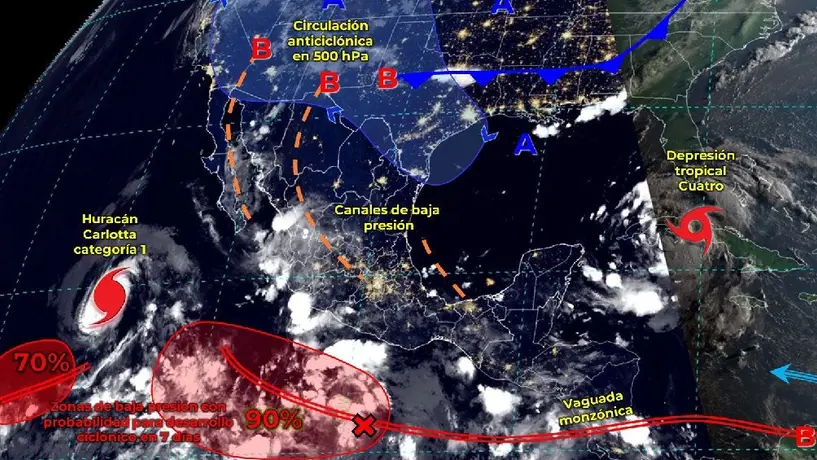 Se espera nuevo ciclón tropical en México; las lluvias continuarán este sábado