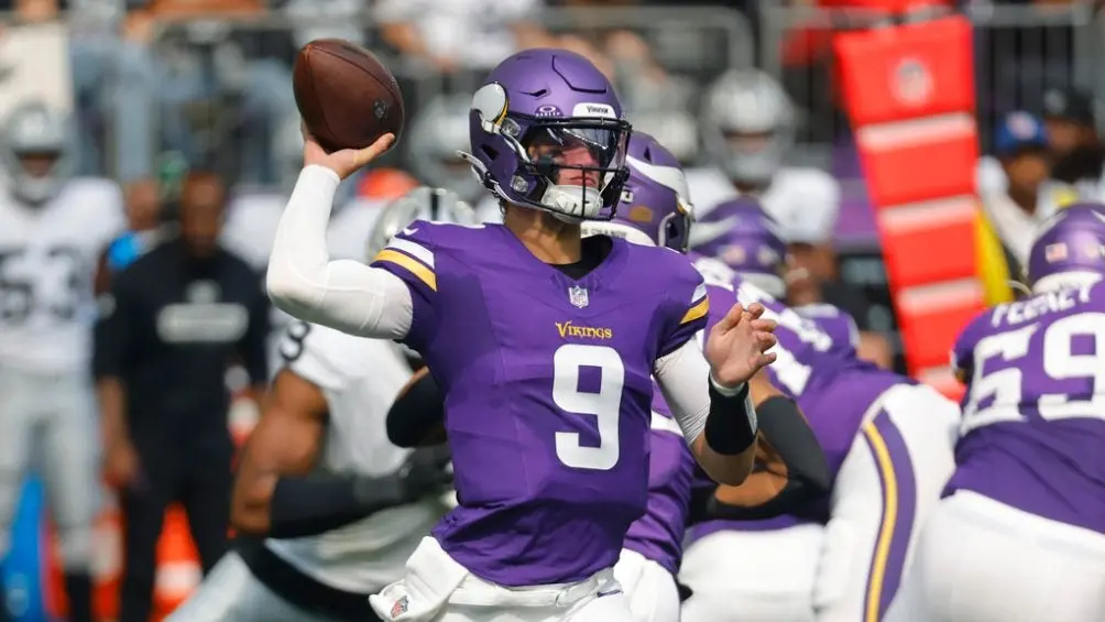 J.J. McCarthy en la pretemporada | AP