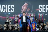 Sergi Roberto se despide del Barcelona durante un emotivo evento