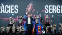 Sergi Roberto se despide del Barcelona durante un emotivo evento