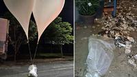 Corea del Norte lanza globos con excrementos y basura a Corea del Sur
