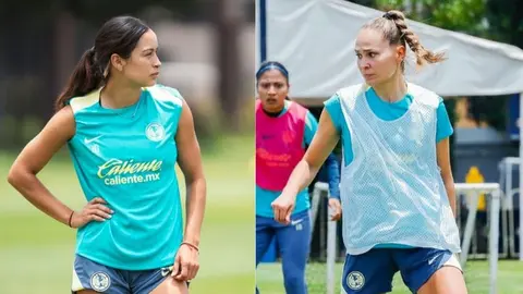Camberos y Luebbert ya entrenan con América; Irene Guerrero también participó