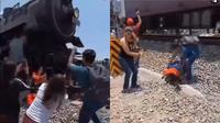 VIDEO: Fallece mujer por tomarse selfie en el último recorrido de la locomotora ‘La Emperatriz’