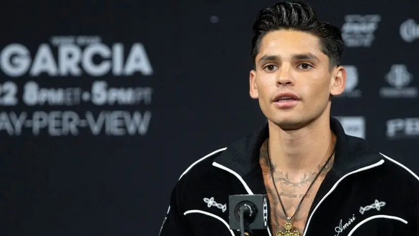 Ryan García ha sido internado para tratar problemas de drogadicción, reveló De La Hoya