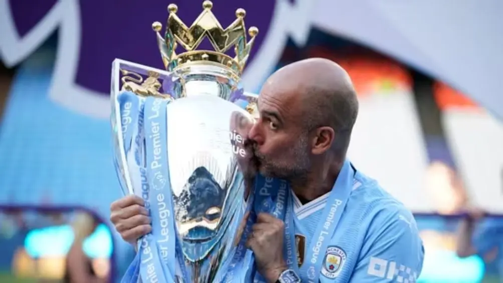 Pep Guardiola celebra una Premier con los ciudadanos