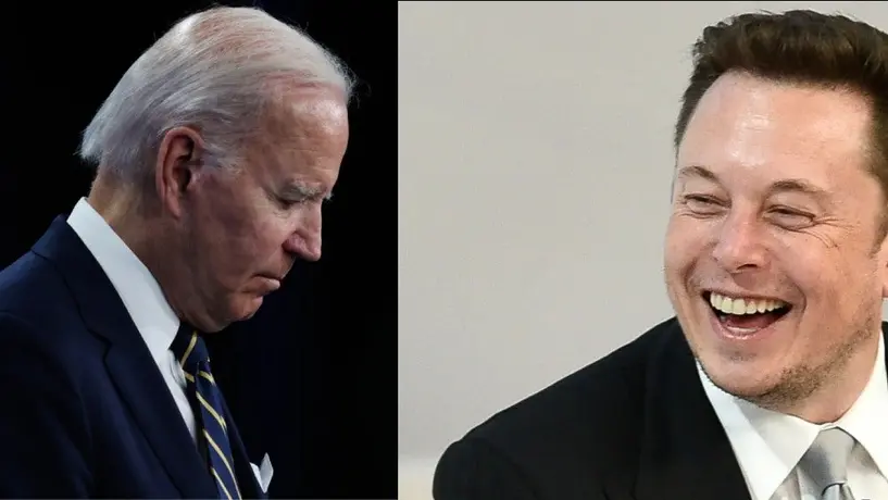 ¡Lo ve como un chiste! Elon Musk se burla de Joe Biden en redes sociales