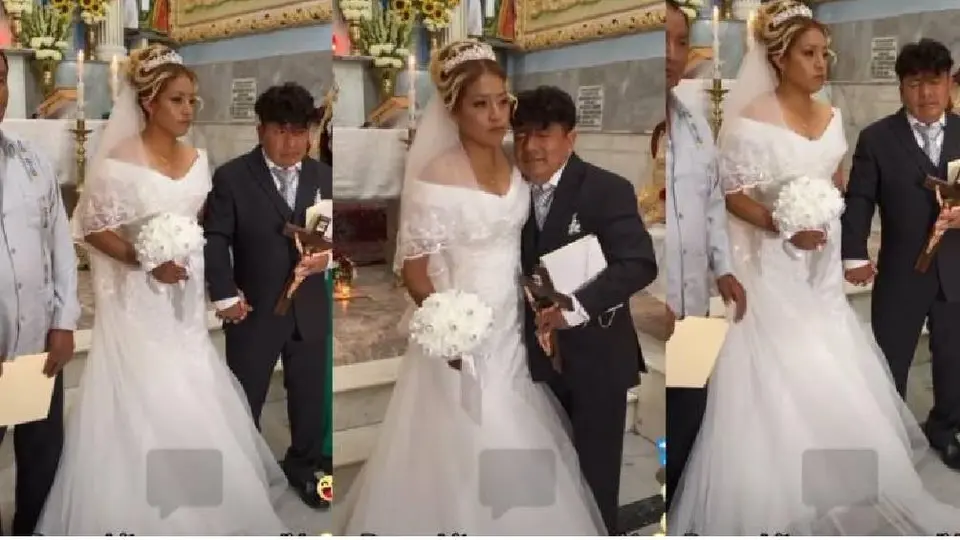 VIDEO: Hombre llega borracho a su boda y se vuelve viral: "Borracho pero cumplido"
