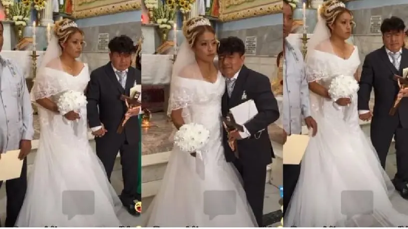 VIDEO: Hombre llega borracho a su boda y se vuelve viral: "Borracho pero cumplido"