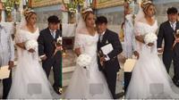 VIDEO: Hombre llega borracho a su boda y se vuelve viral: "Borracho pero cumplido"