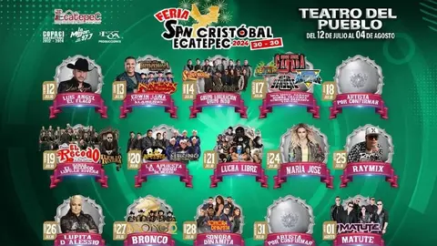 Feria de San Cristóbal Ecatepec: Artistas, fechas y costos