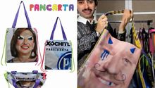 Diseñador mexicano convierte basura electoral en bolsos, gorras y prendas de moda